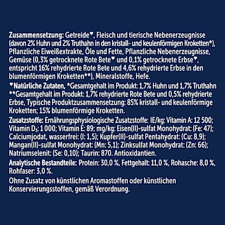 Trockenfutter Katze mit Geflügel, doppelt lecker - delicieux duos Felix