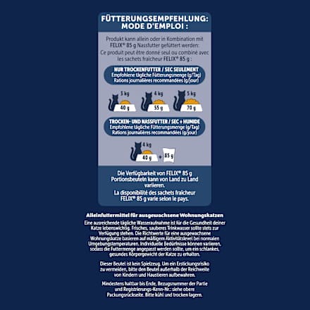 Trockefutter Katze mit Geflügel, Inhome doppelt lecker - delicieux duos Felix