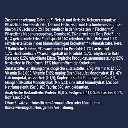 Trockenfutter Katze mit Fisch, doppelt lecker - delicieux duos Felix