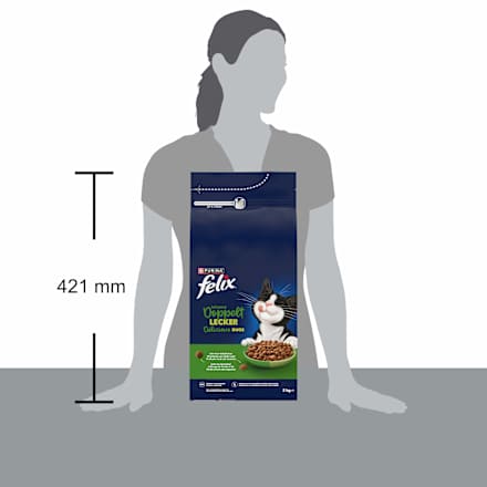 Trockefutter Katze mit Geflügel, Inhome doppelt lecker - delicieux duos Felix