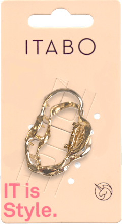 Mala metalna kopča za kosu – zlatna ITABO