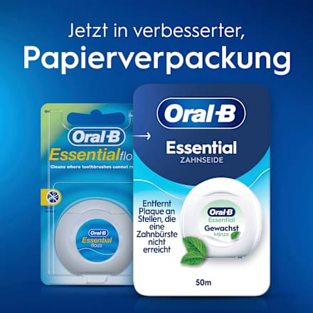 Zahnseide Essential Gewachst Minze (2 x 50 m) Oral-B