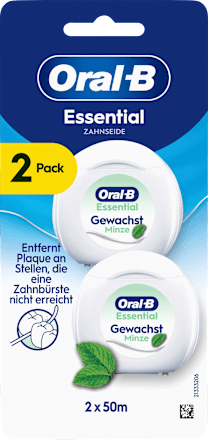 Zahnseide Essential Gewachst Minze (2 x 50 m) Oral-B