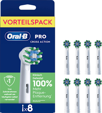 Aufsteckbürsten Pro Cross Action weiß Oral-B
