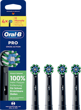Aufsteckbürsten Pro Cross Action schwarz Oral-B