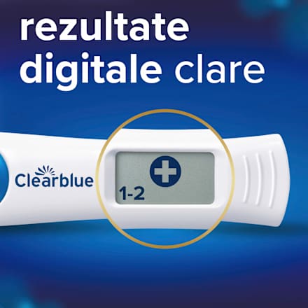 Test de sarcină digital cu indicator de săptămâni Clearblue