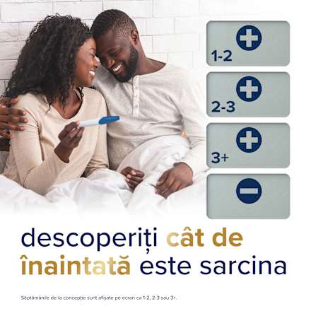 Test de sarcină digital cu indicator de săptămâni Clearblue