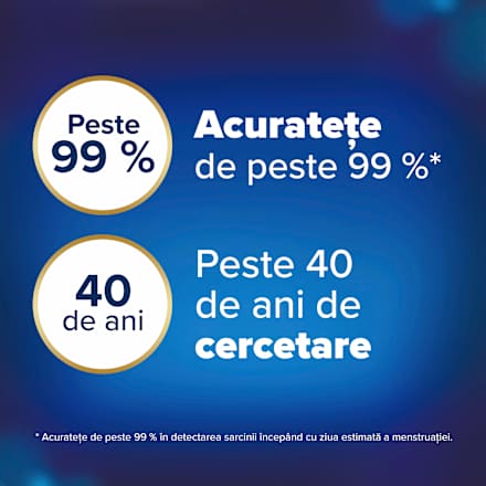 Test de sarcină digital cu indicator de săptămâni Clearblue