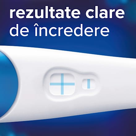 Test de sarcină cu detectare rapidă sub 1 minut Clearblue
