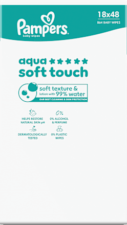 Feuchttücher aqua soft touch (18x48 St) Pampers