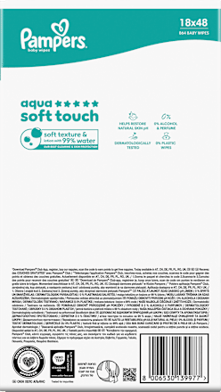 Feuchttücher aqua soft touch (18x48 St) Pampers