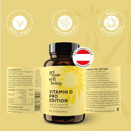 Kapseln Vitamin D Pro Edition get your well being BY BIOGENA