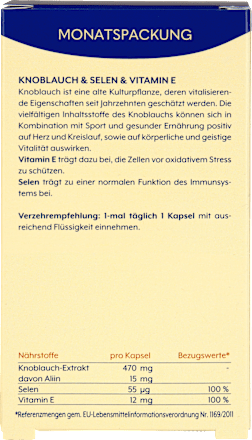 Kapseln Knoblauch the wellness co.