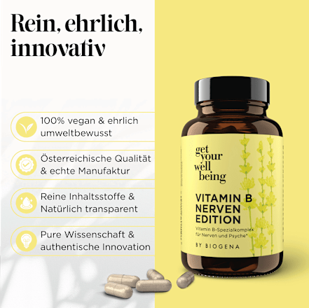 Vitamin B Nerven Edition Kapseln 60 St get your well being BY BIOGENA