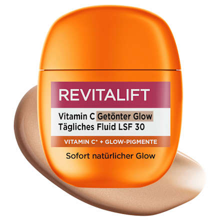Gesichtscreme Vitamin C getönter Glow tägliches Fluid LSF 30 L'ORÉAL PARiS REVITALIFT