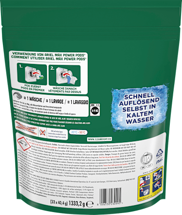 Vollwaschmittel Max Power Pods ARIEL