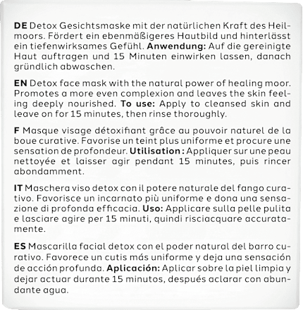 Maske Detox Heilmoor  Dr. Scheller