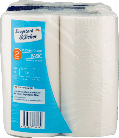 Küchenrolle Basic 2-lagig Saugstark&Sicher