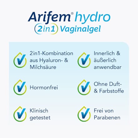 Arifem hydro 2 in1 Vaginalgel Arifem