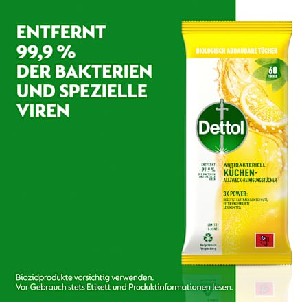 Allzwecktücher Limette & Minze Dettol