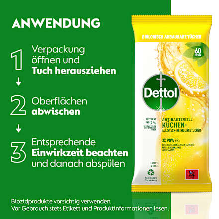 Allzwecktücher Limette & Minze Dettol