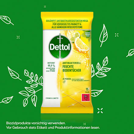 Feuchte Bodentücher Zitrone & Limette Dettol