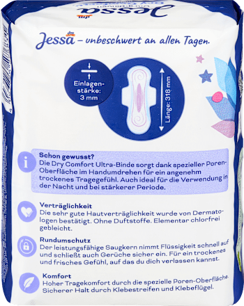 Ultra-Binden Dry Comfort Night Jessa