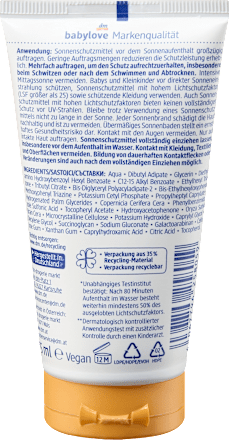 Sonnencreme Babys & Kleinkinder ultra sensitive babylove