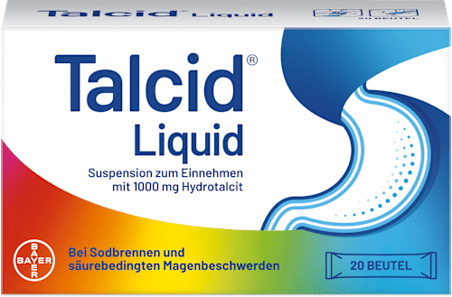 Talcid Liquid Suspension mit 1000 mg Hydrotalcit Beutel Talcid