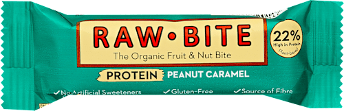 Bio proteinszelet, mogyorós-karamellás raw bite