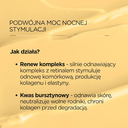 Krem stymulujący i przeciwzmarszczkowy na noc Night Renew UZDROVISCO