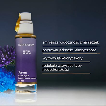 Serum stymulujące i przeciwzmarszczkowe na noc Night Renew UZDROVISCO