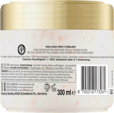 Haarmaske miracles Hydra Glow Deep Hydration PANTENE PRO-V