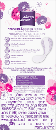 discreet Slipeinlagen Inkontinenz Normal always