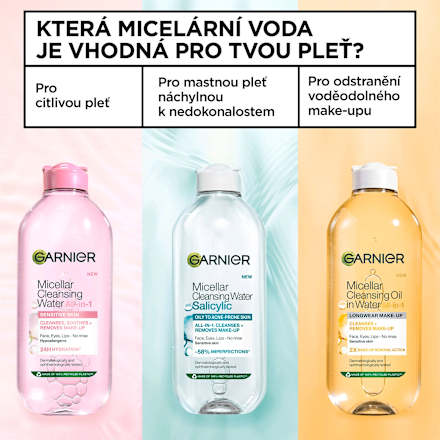 micelární voda Salicylic GARNIER