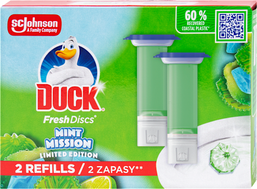 Fresh Discs WC čistič Mint náplň 2x36 ml DUCK