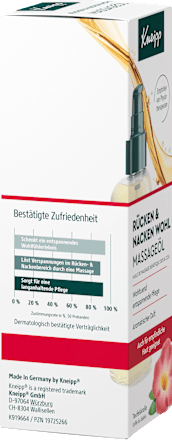 Massageöl Rücken & Nacken wohl  Kneipp