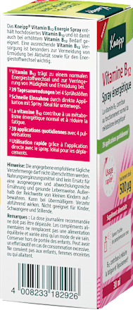 Energie Spray Vitamin B12 Kneipp