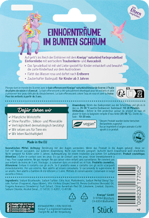 Kinder Badezusatz Sprudelbad Einhornliebe Kneipp Naturkind