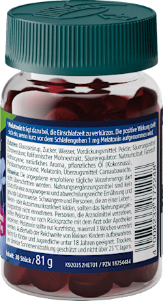 Gute Nacht Gummies mit Melatonin Kneipp