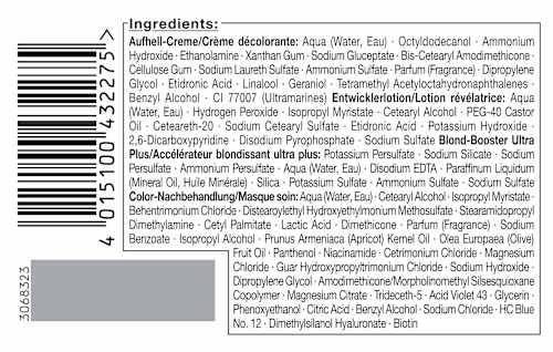 Extrem Haaraufheller - Nr. L1++ Schwarzkopf Blonde