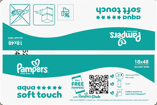 Feuchttücher Aqua Soft Touch (18x48 St) Pampers baby-dry