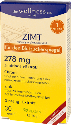 zimt 3000 plus ginseng Kapseln the wellness co.