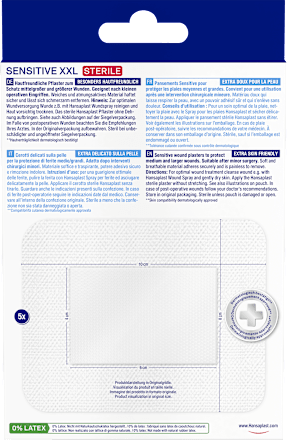 Pflaster Strips sensitiv XXL Hansaplast