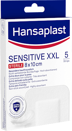 Pflaster Strips sensitiv XXL Hansaplast