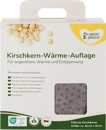 Kirschkern-Wärme-Auflage Grünspecht