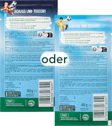 Kinder Badezusatz Badekristalle + Konfetti TOOOOR! Kneipp Naturkind