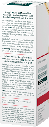 Massageöl Rücken & Nacken Wohl Kneipp