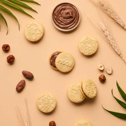 Kinderkekse Doppel Kekse mit Haselnuss Kakao Creme ab 3 Jahren MOGLi