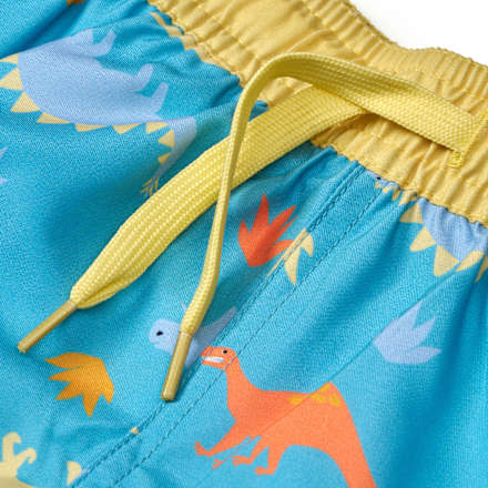 Badehose mit Dino-Muster, blau, Gr. 110/116 PUSBLU